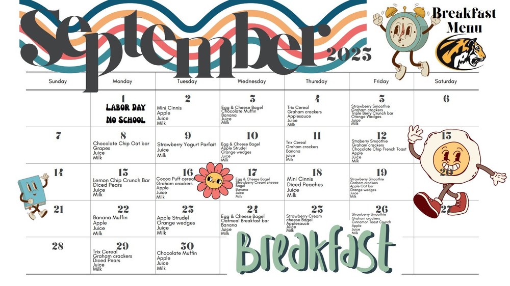 September breakfast menu