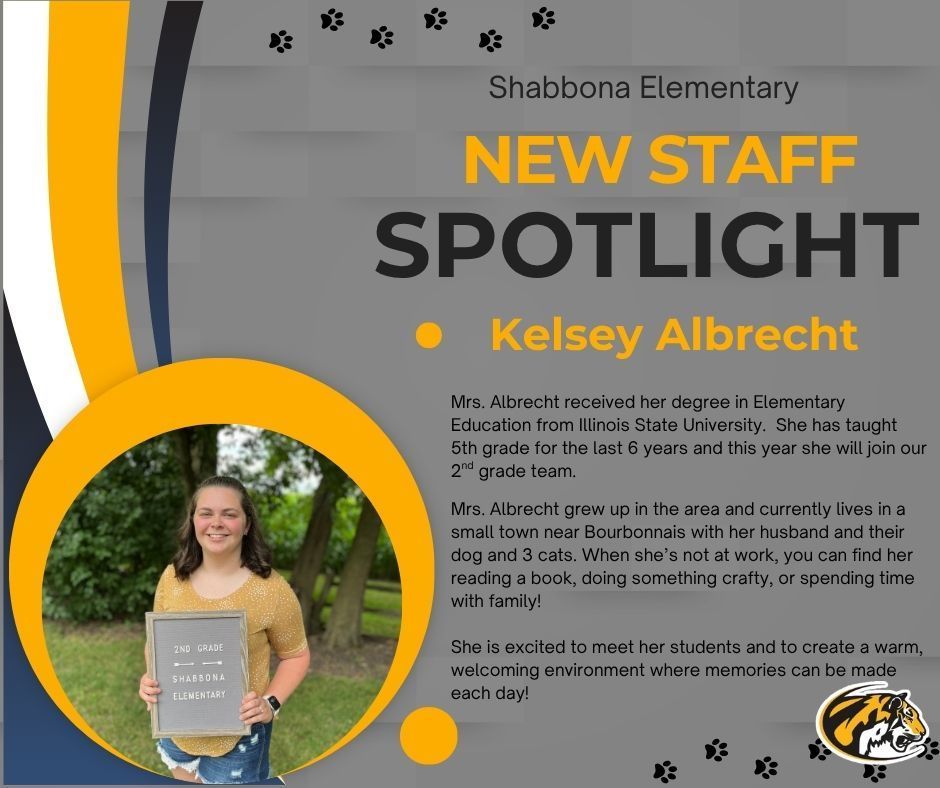 Introduction of Mrs. Albrecht along with her picture.