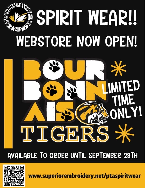 flyer for PTA Spirit Wear