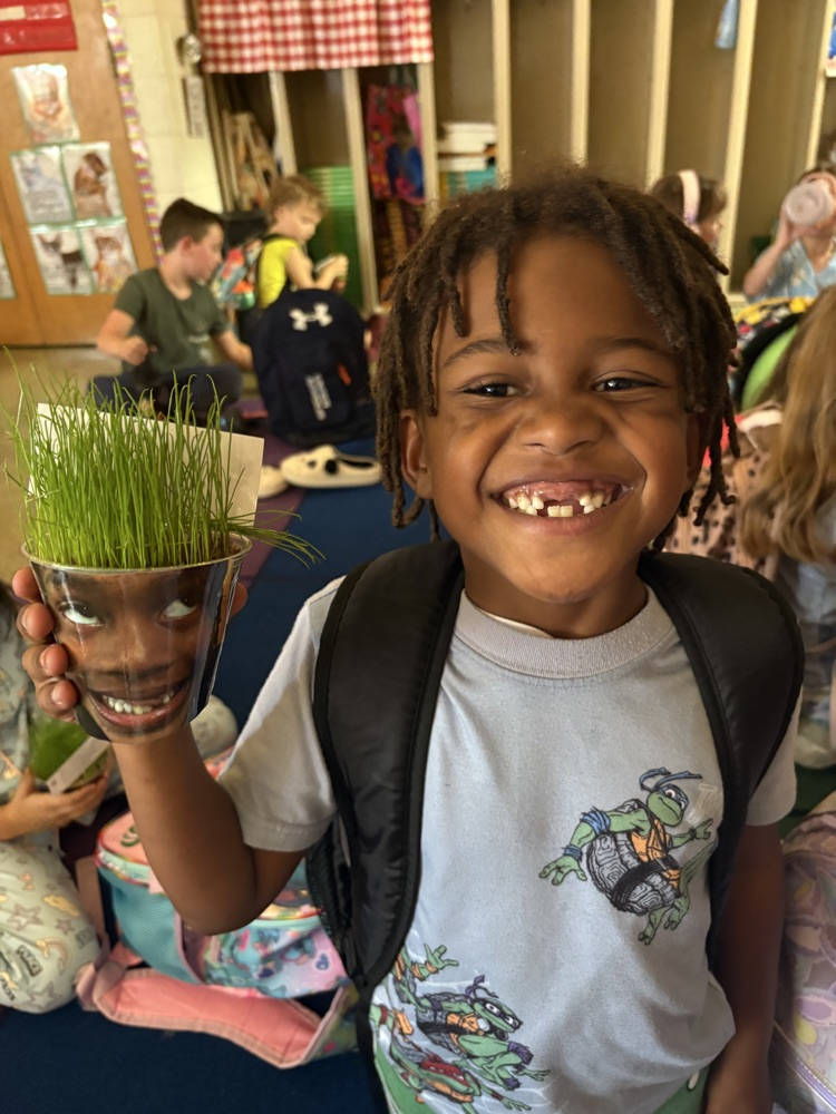 a student with his cup 