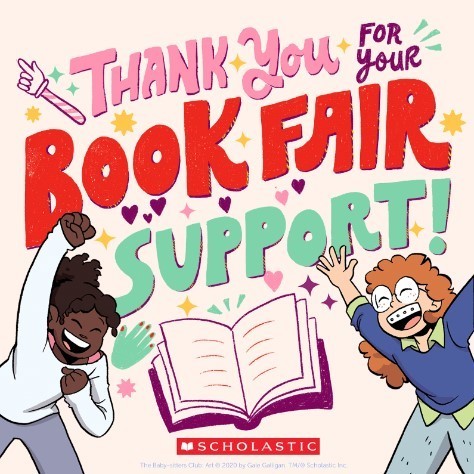 THANK YOU for your Book Fair Support!