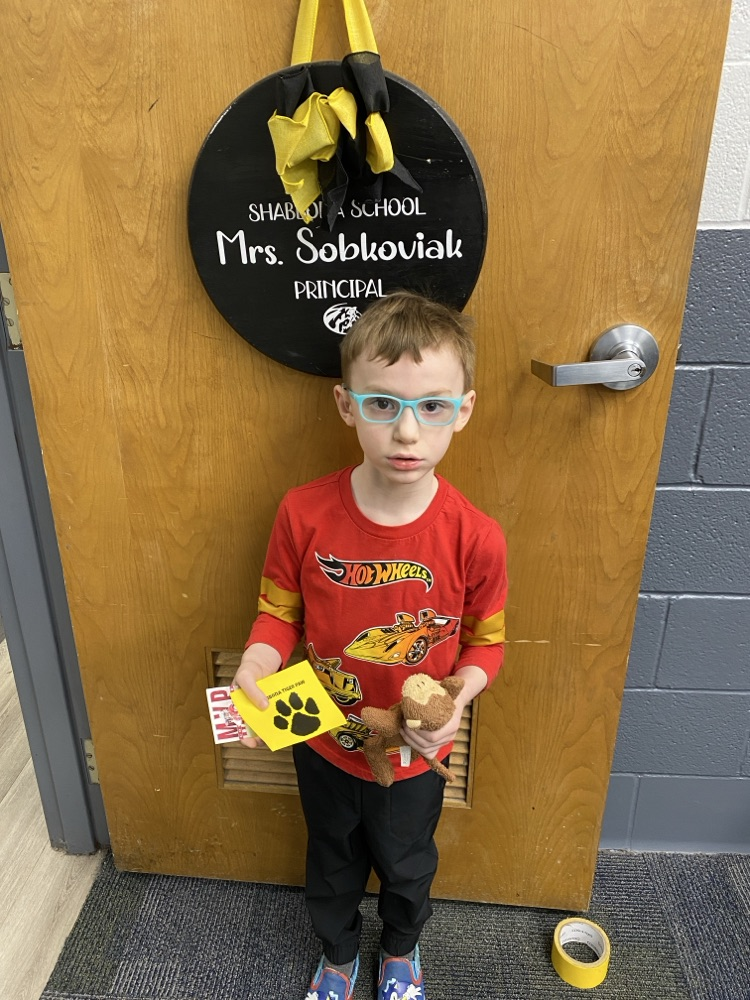 student with tiger paw reward