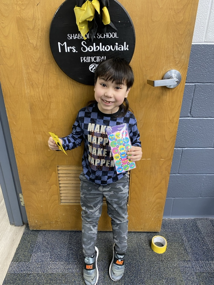 student with tiger paw reward