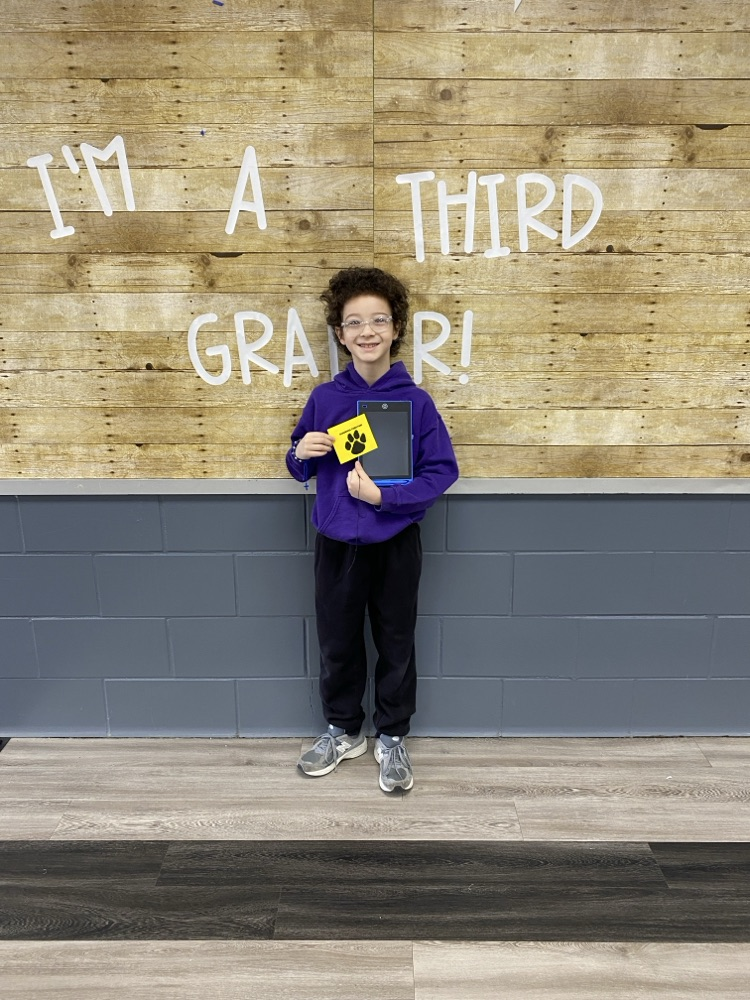 student with tiger paw reward