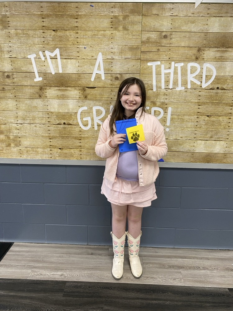 student with tiger paw reward