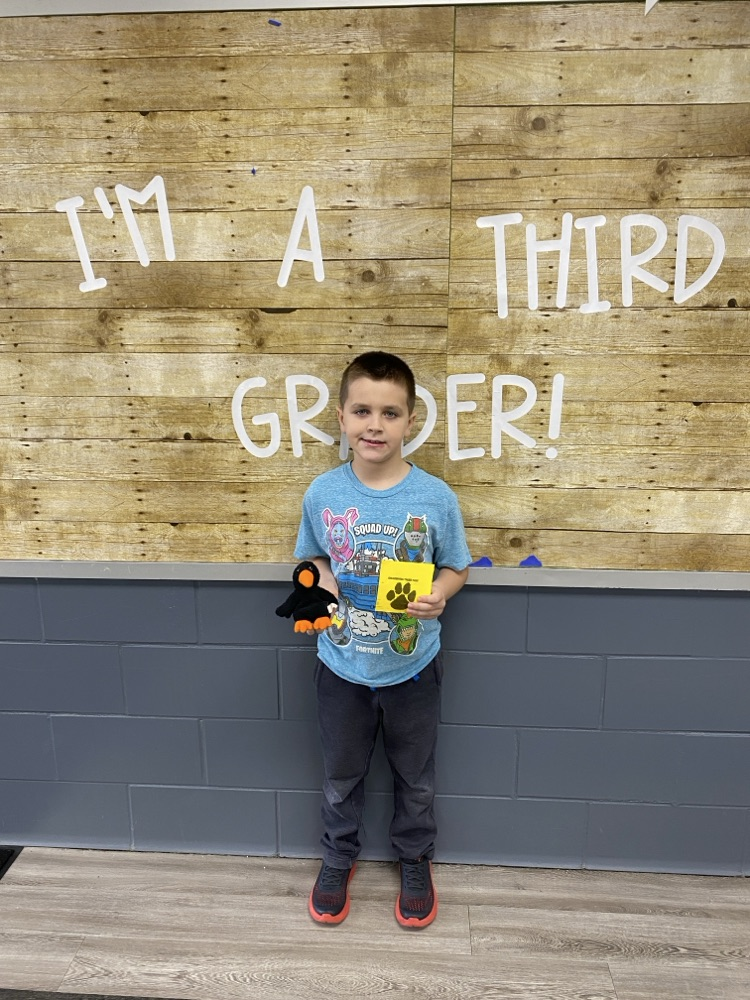 student with tiger paw reward