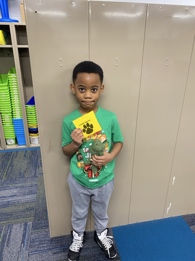 student with tiger paw reward