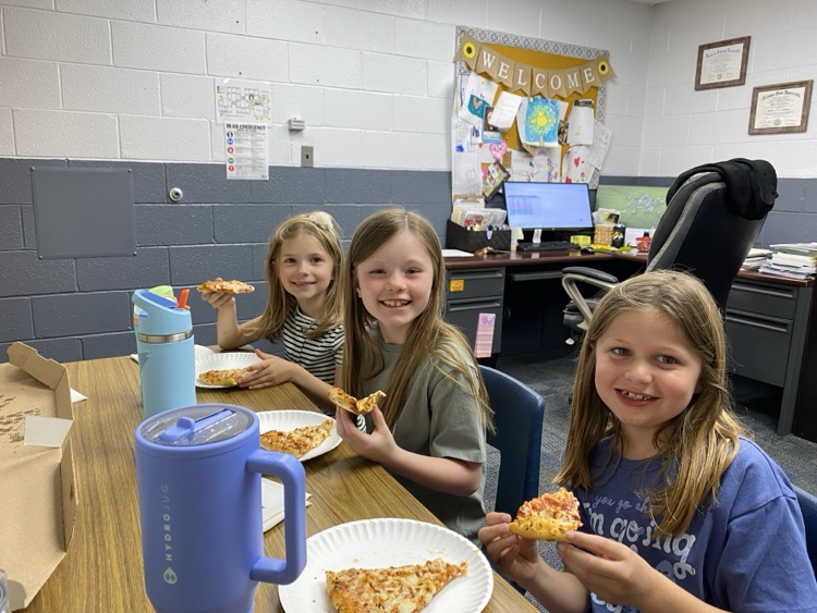 Pizza in the principals office 