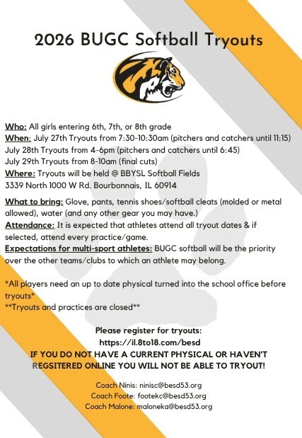Softball -Tryout Information