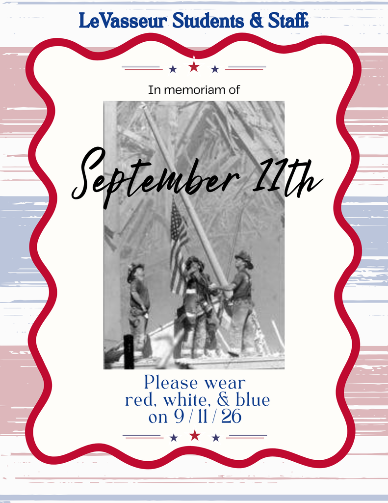 Wear red, white, & blue on 9/11
