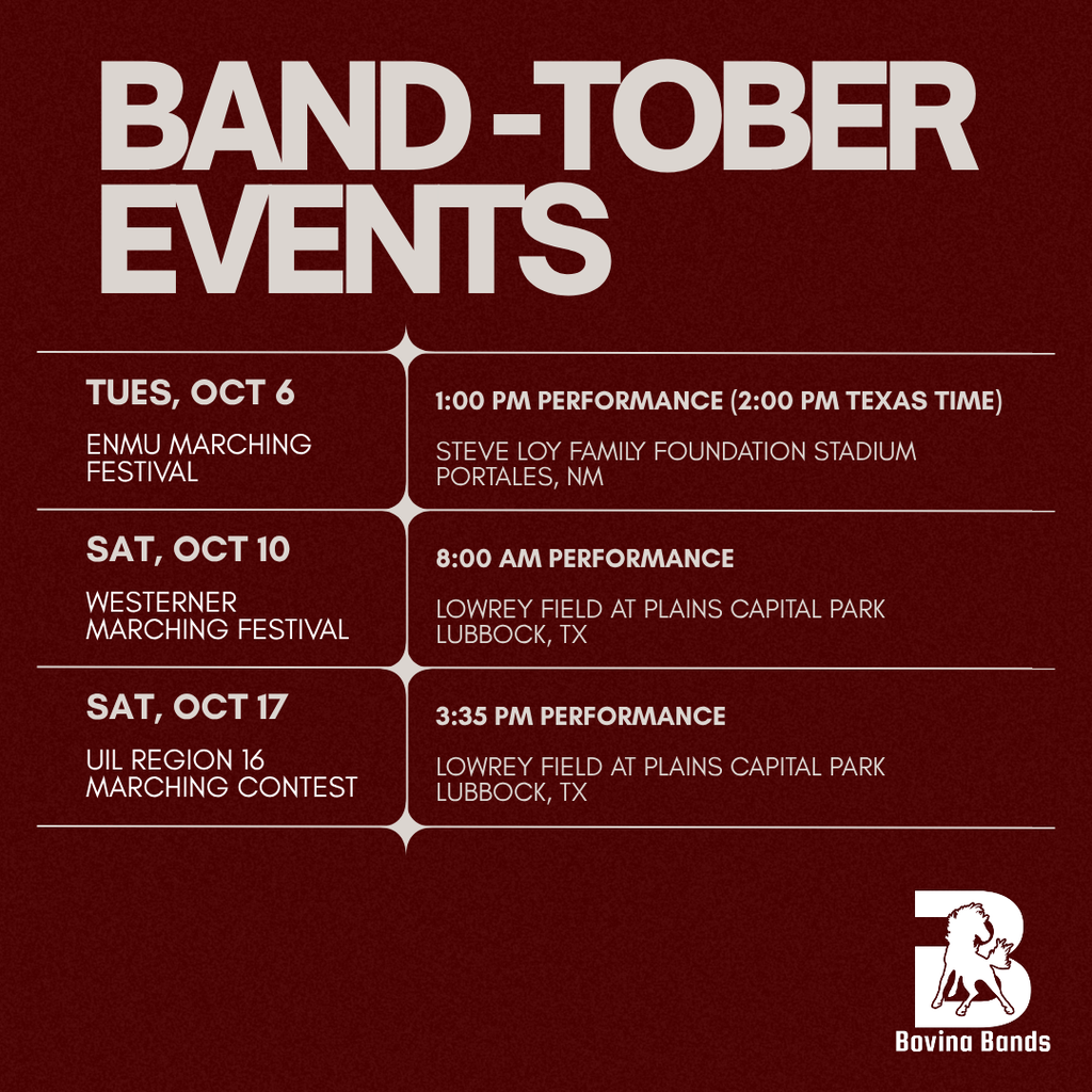 Band Contest Calendar