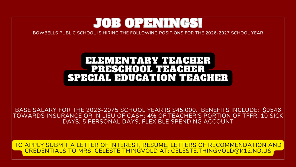 Teacher openings
