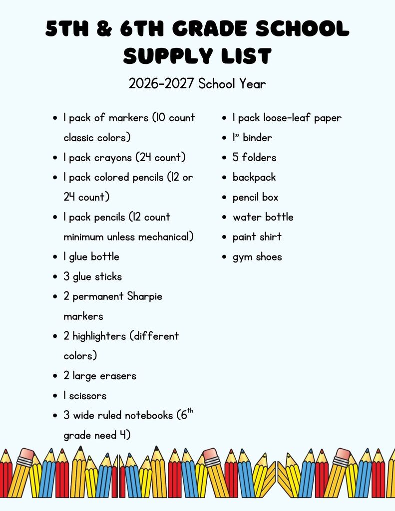 5th & 6th list