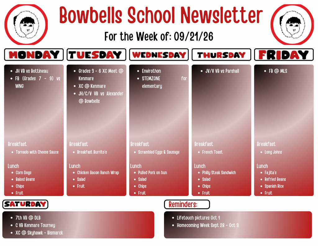 9/21 week events