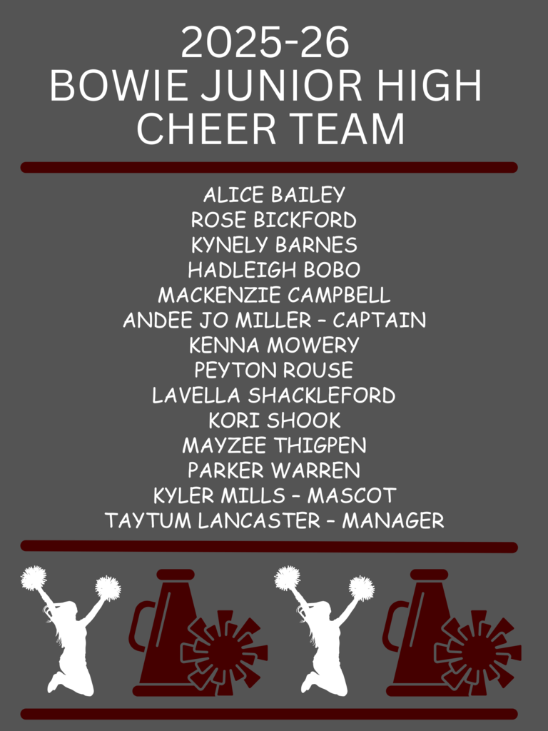 2025-26 BJH Cheer & Mascot