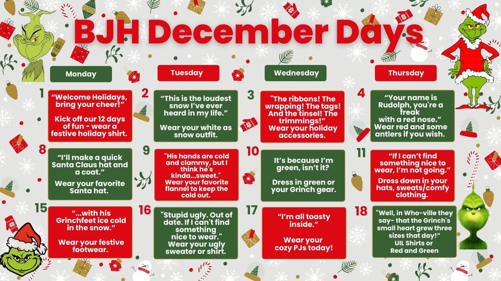 BJH December Days