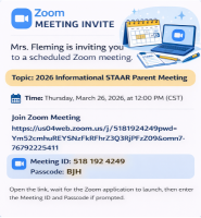 STAAR Informational Meeting Flier
