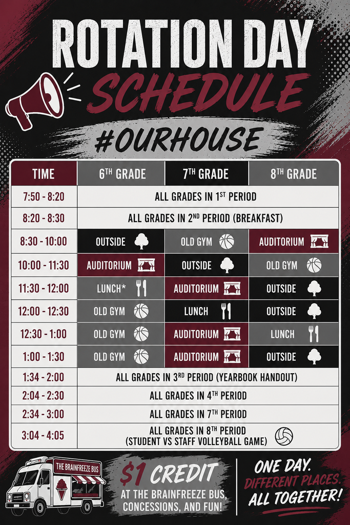May 15 Schedule
