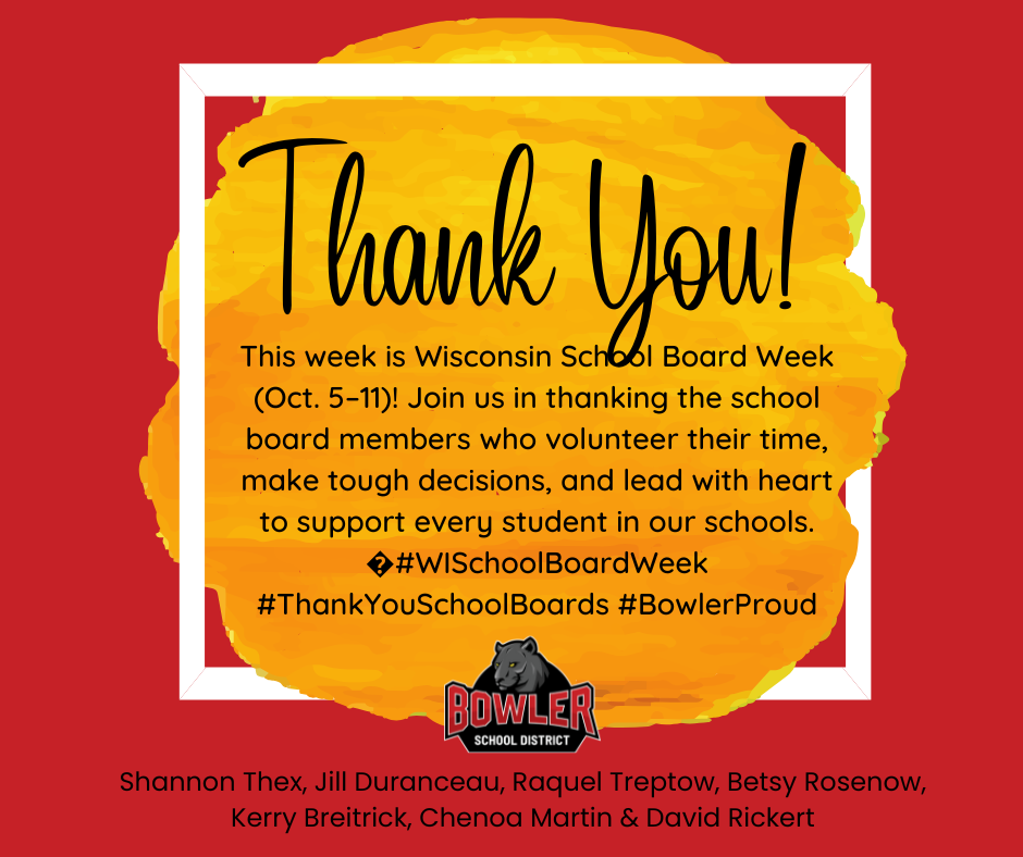 This week is Wisconsin School Board Week (Oct