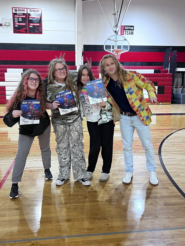 Students with speaker