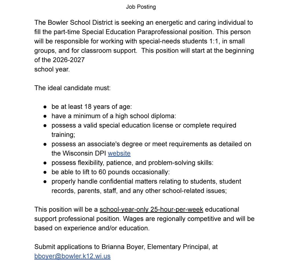 job posting