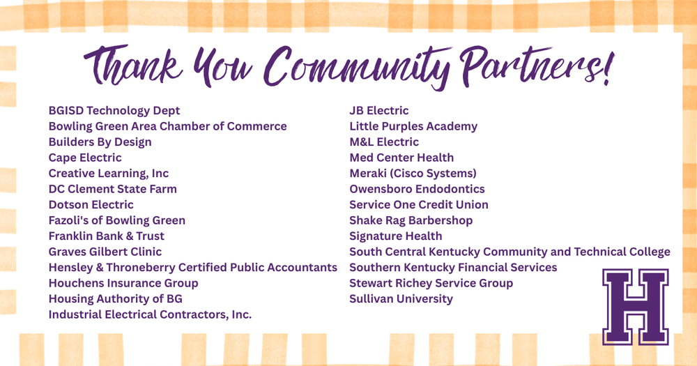 Thank you community partners