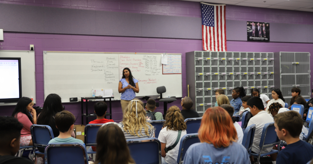 BGJHS Band on the First Day of School