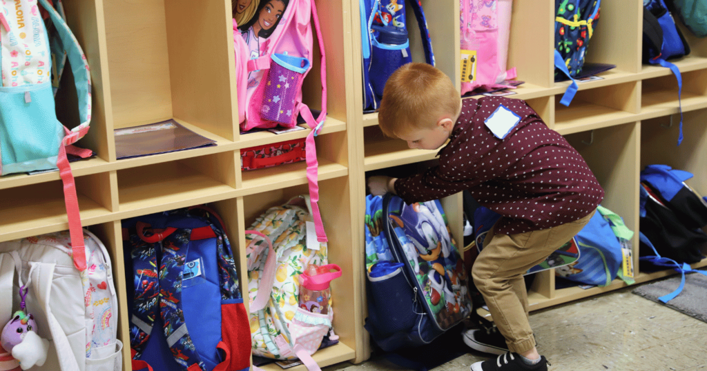 First Day of Preschool: Backpacks