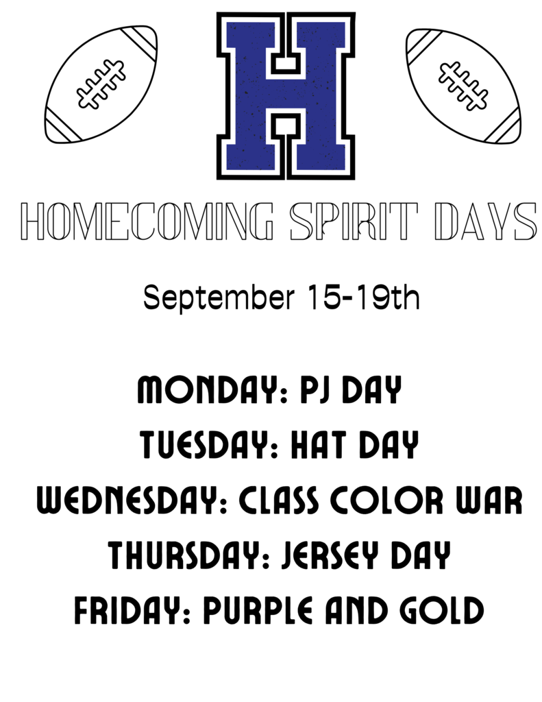 Homecoming Spirit Days