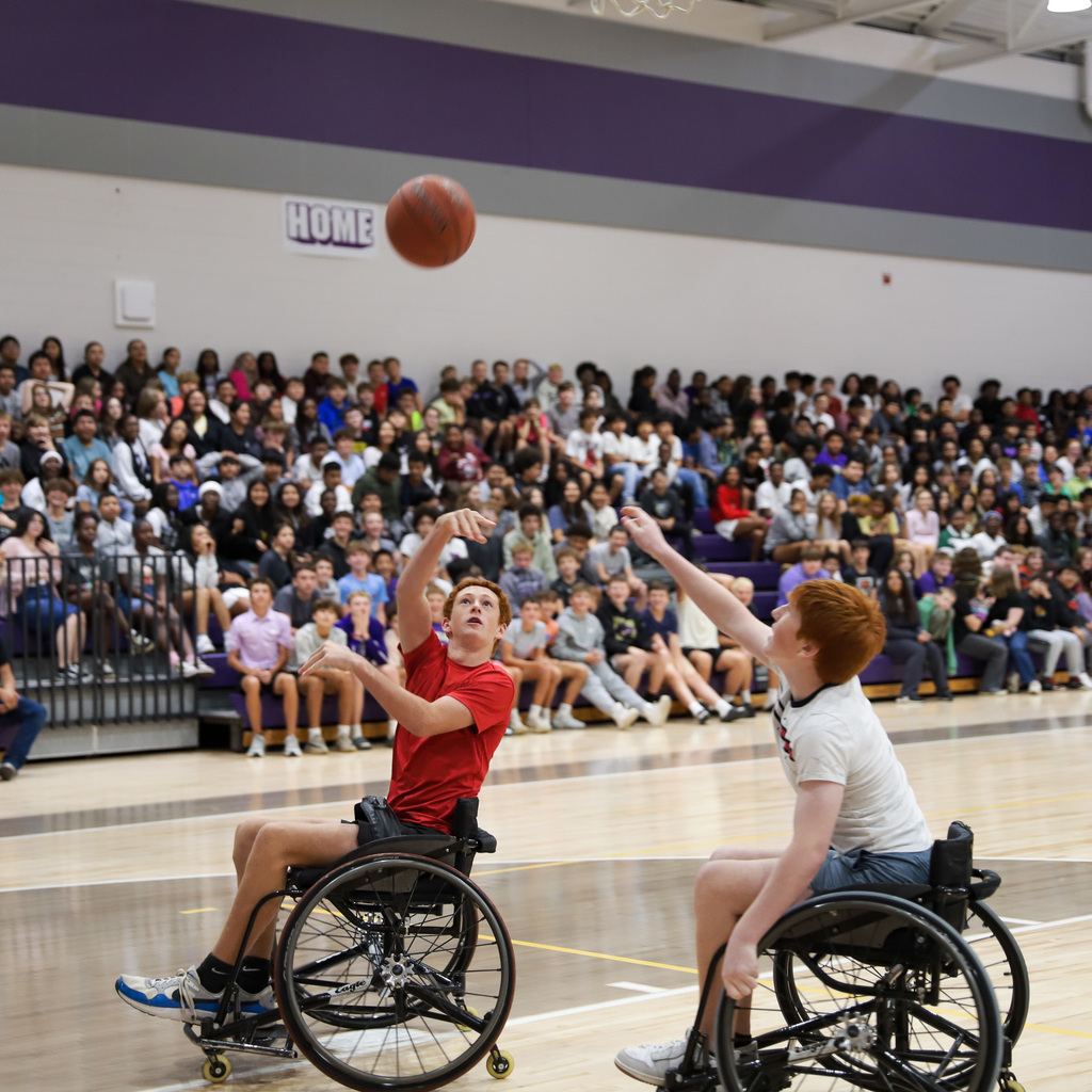 Wheelchair basketball at BGJHS