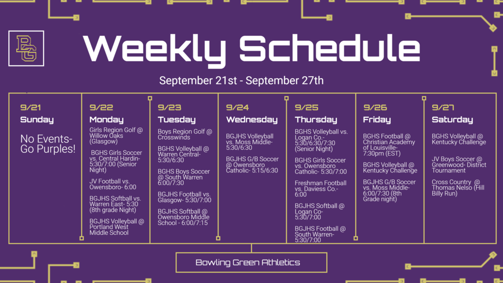 Week of September 21st