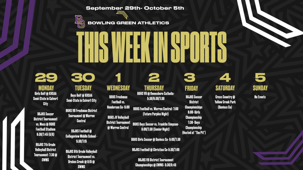 Week of September 29th 