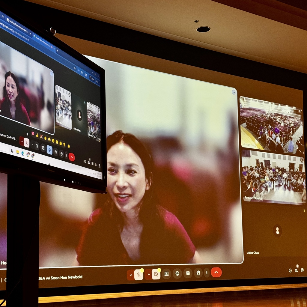  Soon Hee Newbold meets virtually with BGJHS and BGHS students