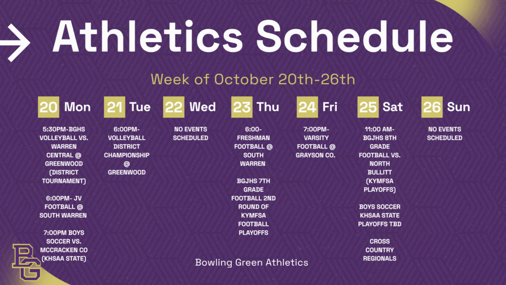 Week of October 20th