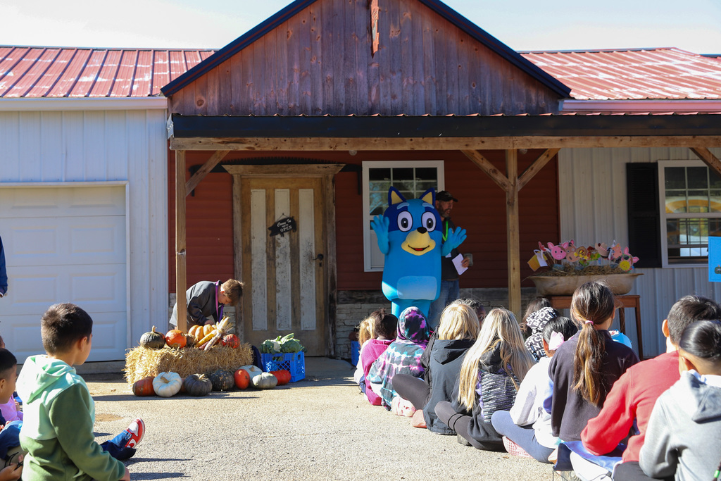 Bluey stopped by the Farm Field Trip