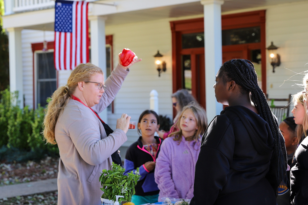 Learning about cooking with herbs