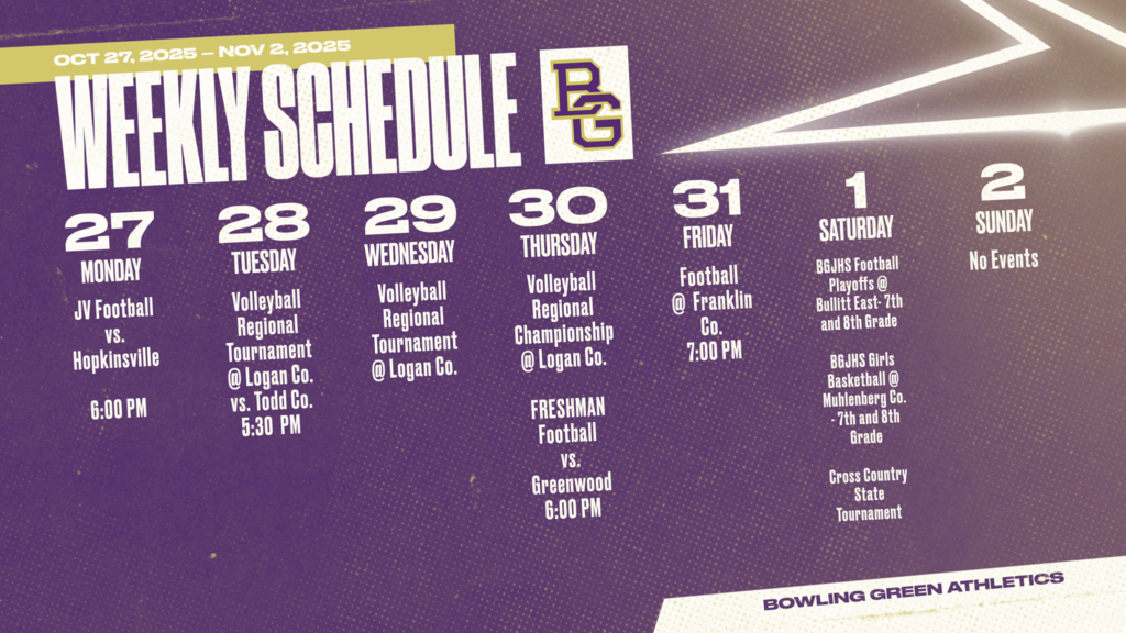 Week of October 27th