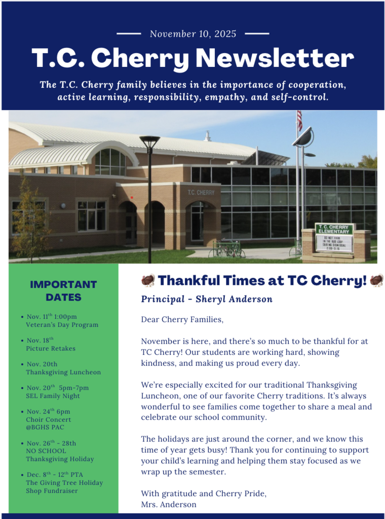 TCC Newsletter November 10, 2025