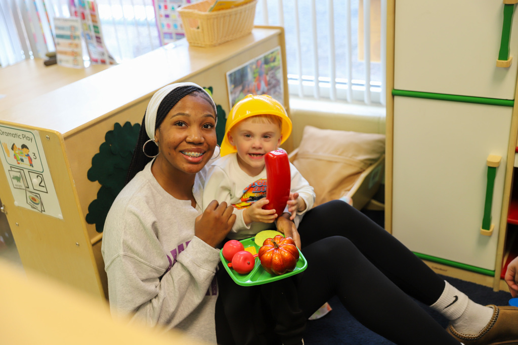 Student athletes with Itty Bitty Purples