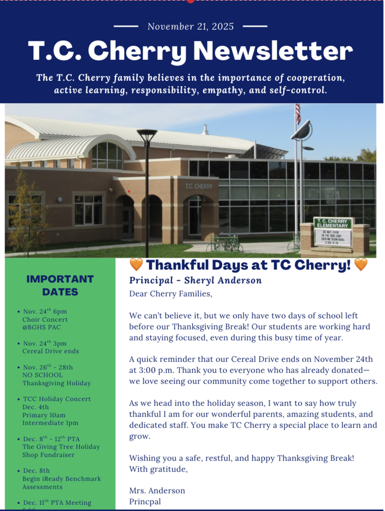 TCC Newsletter November 21, 2025