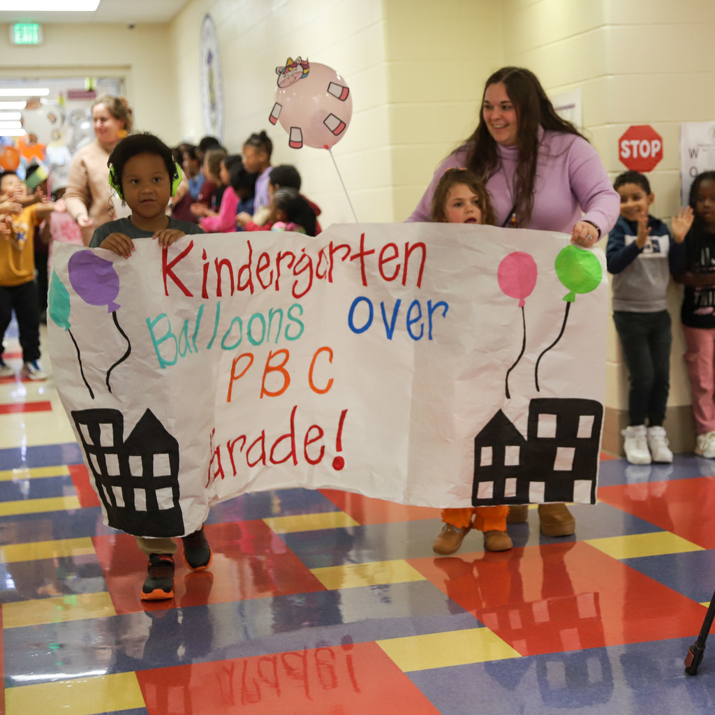 Kindergarten Balloons over PBC