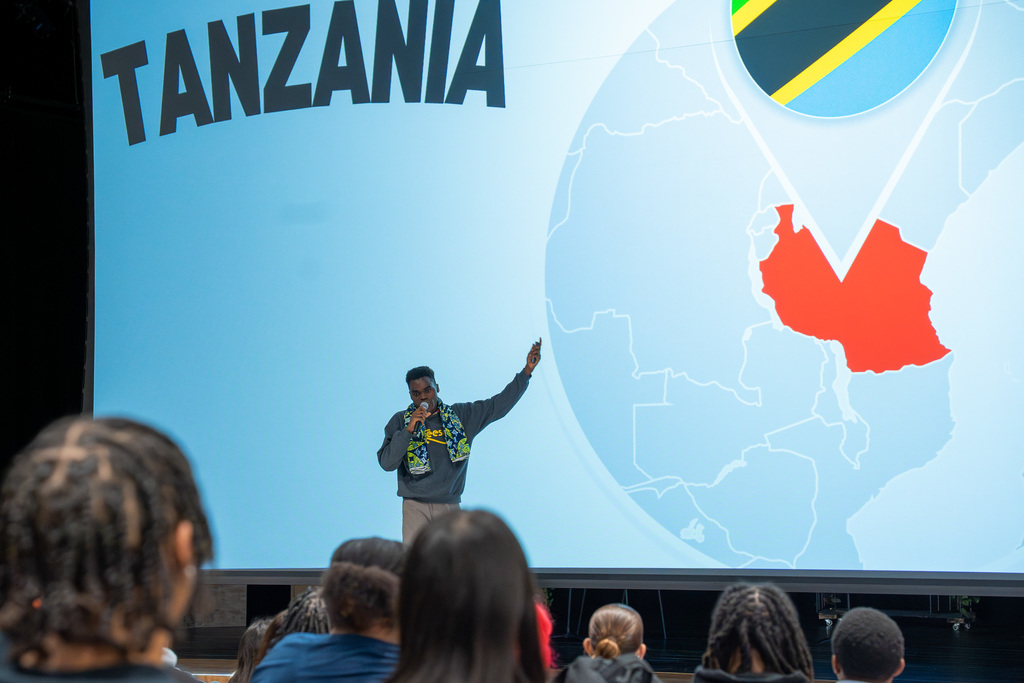 Tanzania presentation: Photo by Ethan Gallagher