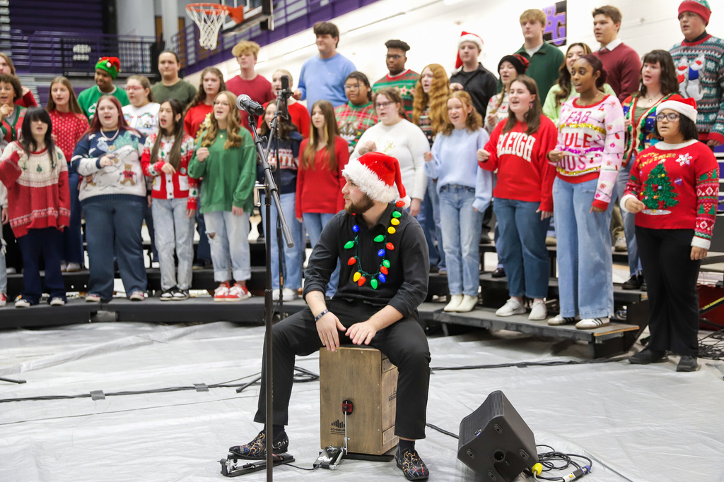 Percussion during choir concert