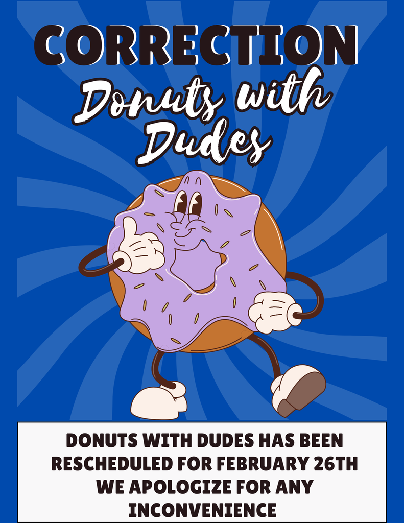 Donuts with Dudes Rescheduled
