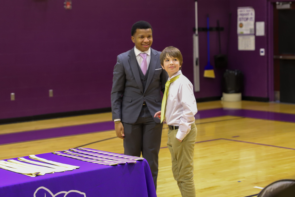 Ties at Boys to Men Ceremony