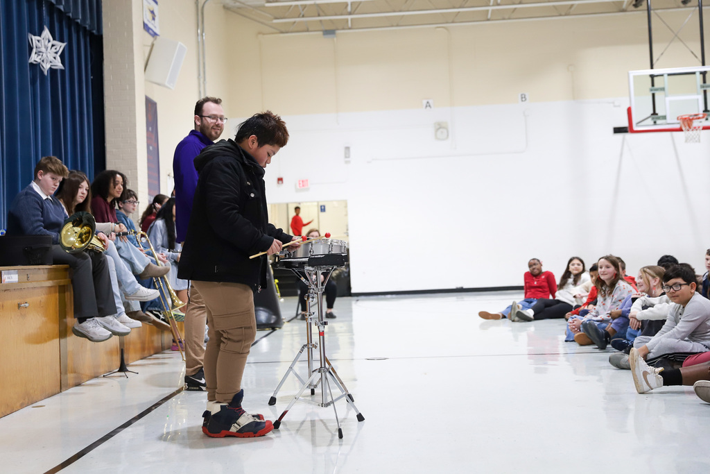 Percussion demonstration at McNeill