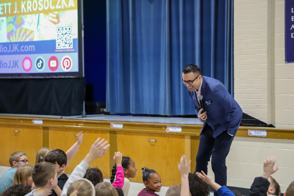 Jarrett J. Krosoczka answers student questions