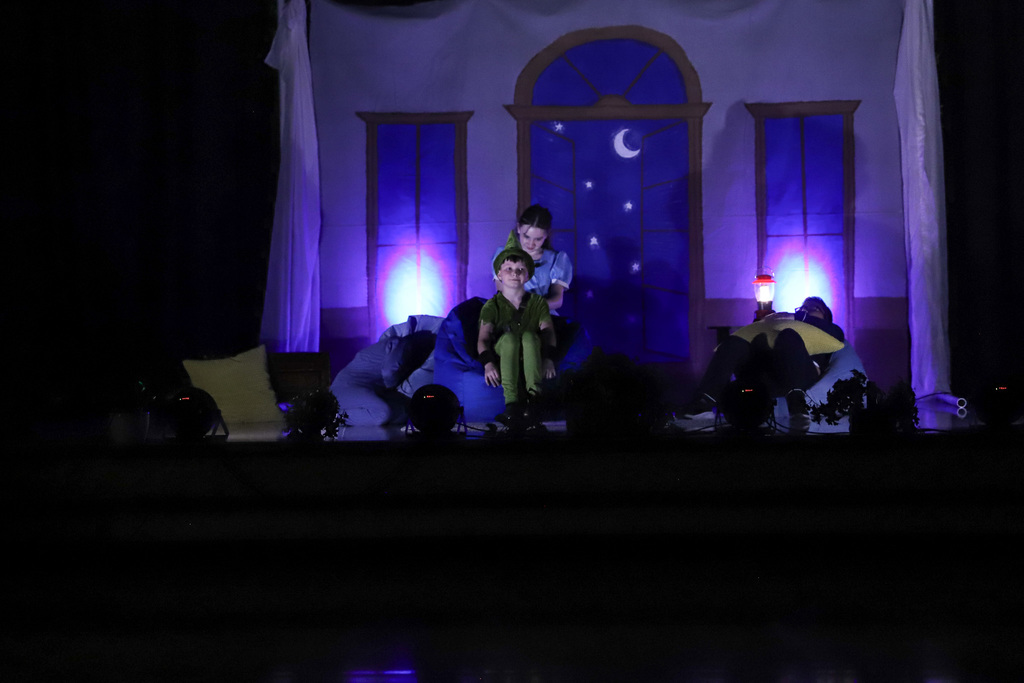 T. C. Cherry's Peter Pan: Wendy fixing Peter's shadow