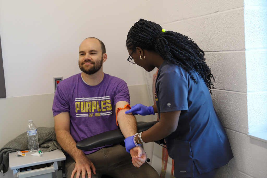 Medical Arts Academy Lab: checking veins