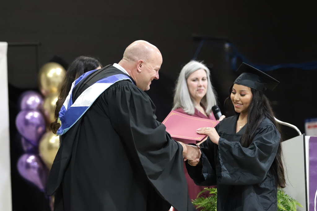 Certificates at Moving Up Ceremony